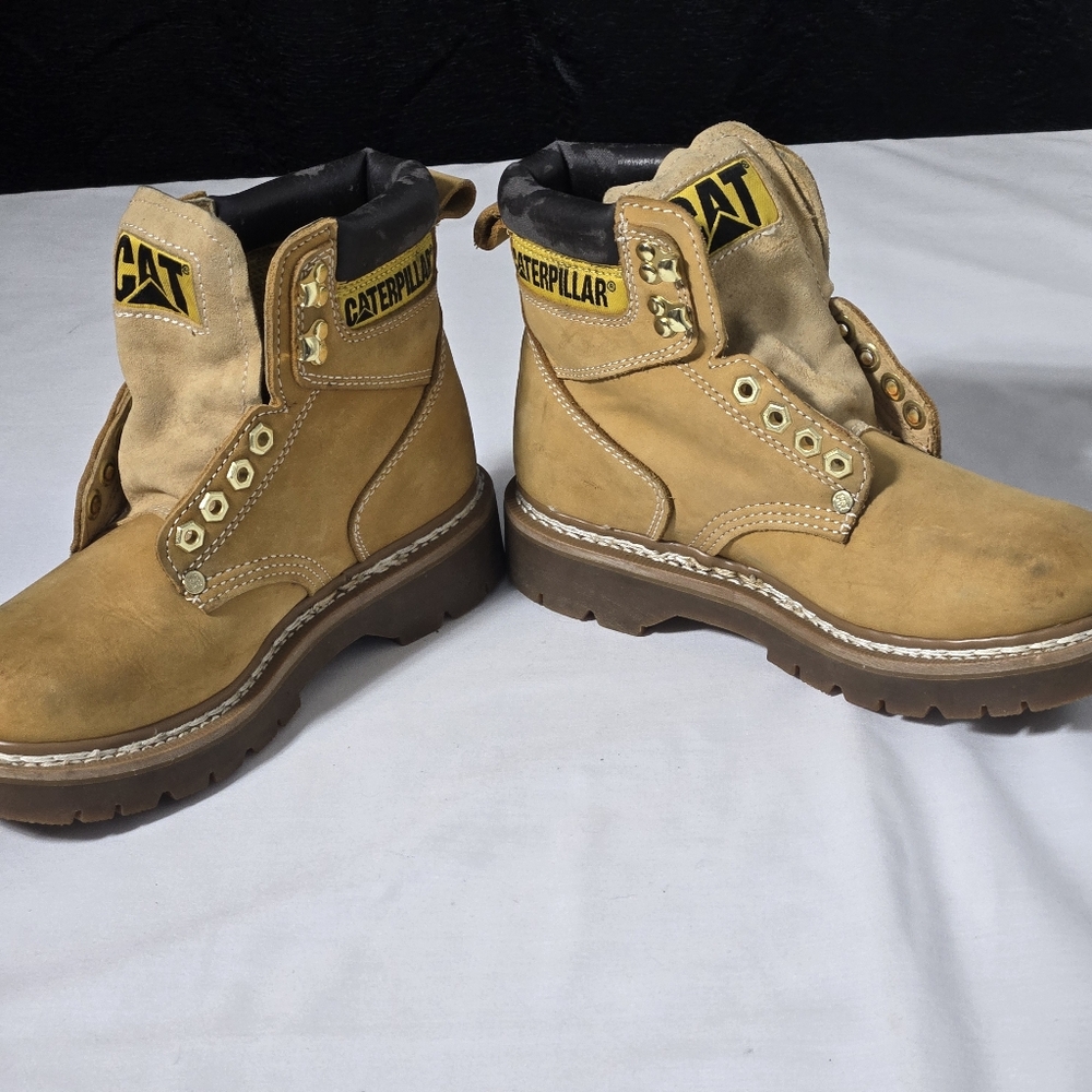 Cat Caterpillar Second Shift Workboots Honey - image 9